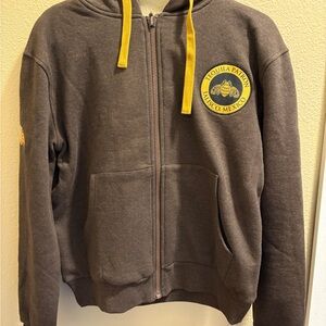 Tequila Patrón Brown Hoodie with Yellow Accents - NWOT